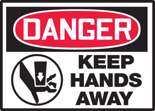 KEEP HANDS AWAY (W/GRAPHIC)