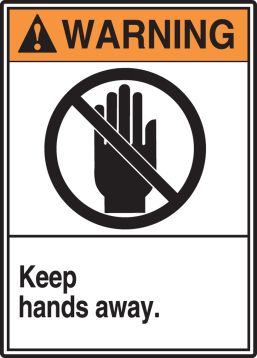 KEEP HANDS AWAY (W/GRAPHIC)
