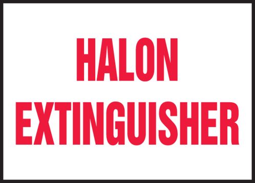 HALON EXTINGUISHER