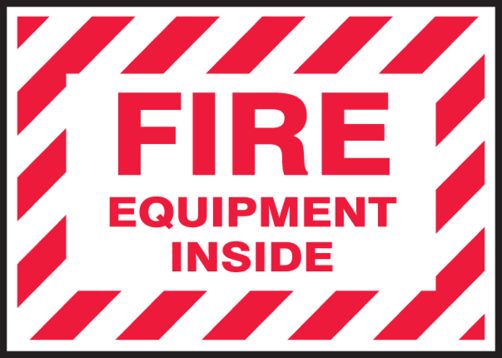 FIRE EQUIPMENT INSIDE