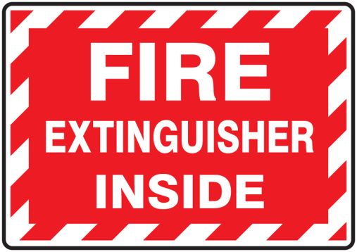 FIRE EXTINGUISHER INSIDE