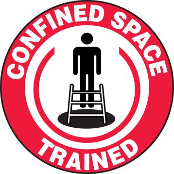CONFINED SPACE TRAINED (W/GRAPHIC)