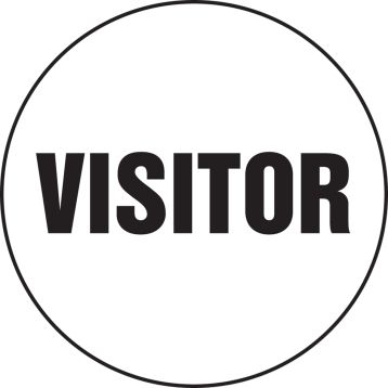 Safety Label, Legend: VISITOR