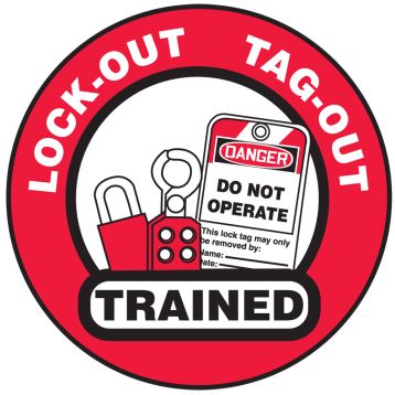 LOCK-OUT TAG-OUT TRAINED (W/GRAPHIC)