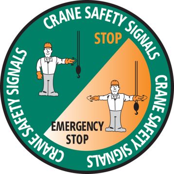 CRANE SAFETY SIGNALS / STOP / EMERGENCY STOP
