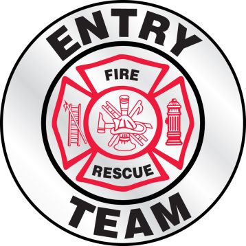Safety Label, Legend: ENTRY TEAM