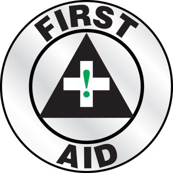 Safety Label, Legend: FIRST AID