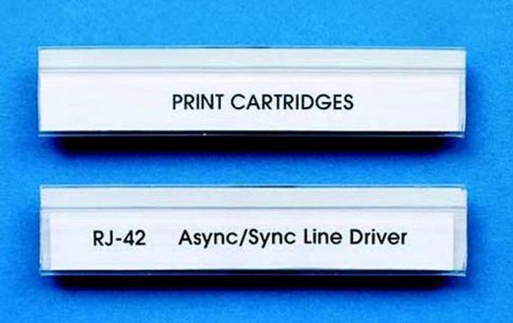 Labeling, Legend: SHELF LABEL INSERTS COMPATIBLE WITH <a href=product.cfm?pID=7A5047414A197E&>CLEAR SHELF LABEL HOLDERS</a>