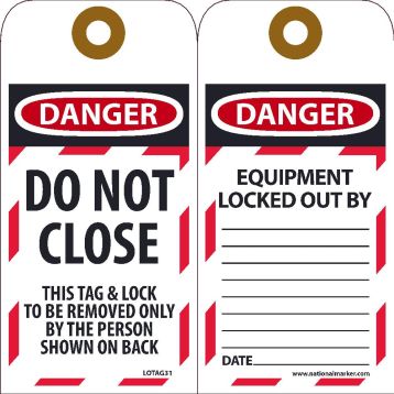 DANGER DO NOT CLOSE THIS TAG