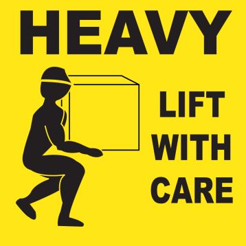 HEAVY LIFT WITH CARE LABEL