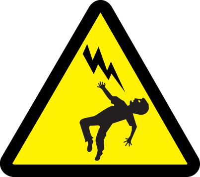 VOLTAGE DISCHARGE HAZARD