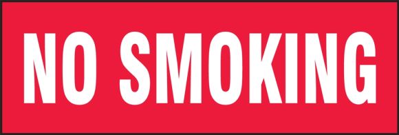 Safety Sign: No Smoking
