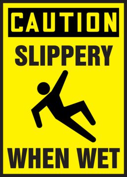 SLIPPERY WHEN WET (W/GRAPHIC)