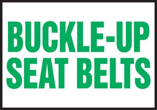 BUCKLE-UP SEAT BELTS