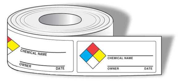 NFPA Chemical Identifier Label