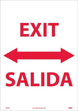 EXIT SIGN - BILINGUAL