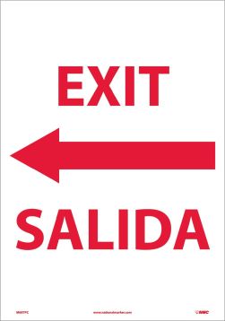 EXIT SIGN - BILINGUAL