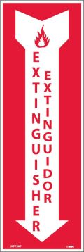 FIRE EXTINGUISHER BILINGUAL LABEL