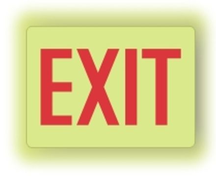 Safety Sign, Legend: EXIT