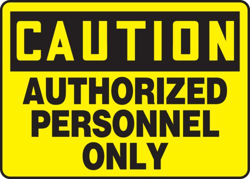 AUTHORIZED PERSONNEL ONLY 