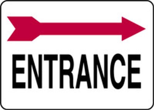 ENTRANCE W/RIGHT ARROW