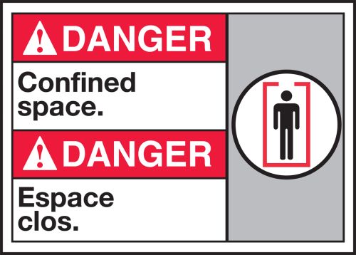 DANGER CONFINED SPACE (W/GRAPHIC)