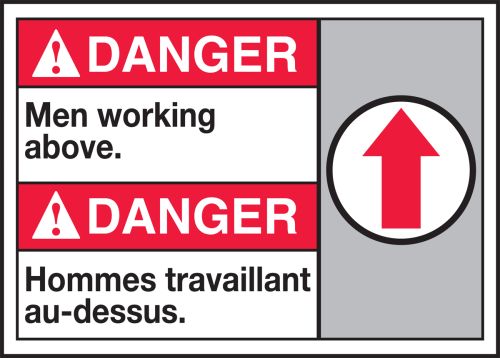 DANGER MEN WORKING ABOVE (W/GRAPHIC)