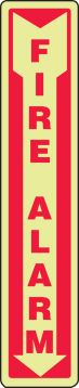 FIRE ALARM (ARROW) (GLOW)