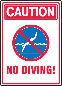 Caution No Diving!