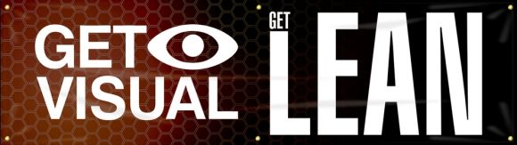 5S Motivational Banner: Get Visual Get Lean