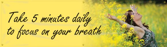 Motivation Product, Legend: TAKE 5 MINUTES DAILY TO FOCUS ON YOUR BREATH