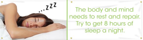 Motivation Product, Legend: THE BODY AND MIND NEEDS TO REST AND REPAIR. TRY TO GET 8 HOURS OF SLEEP A NIGHT.