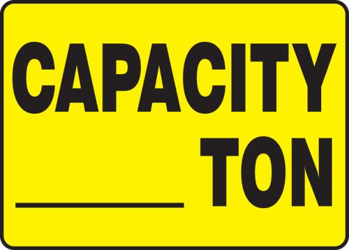 CAPACITY ___ TON