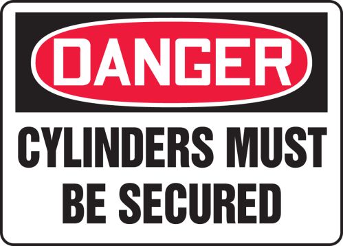 CYLINDERS MUST BE SECURED