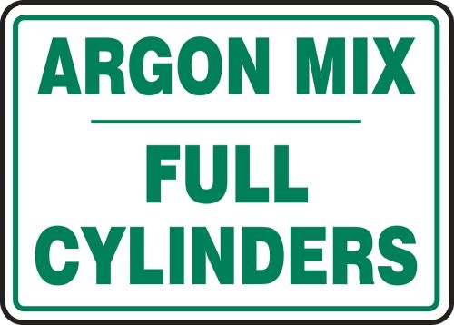 Cylinder Sign: Argon Mix Cylinder Status