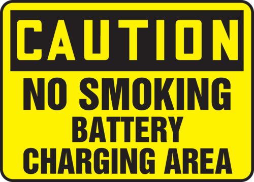 NO SMOKING BATTERY CHARGING AREA