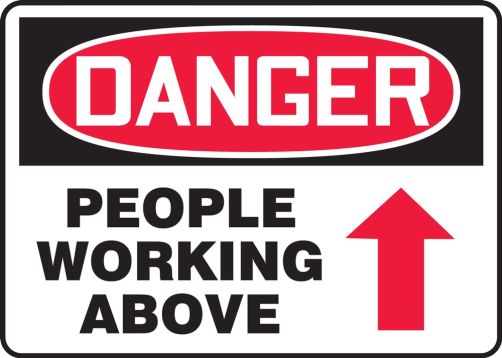 DANGER PEOPLE WORKING ABOVE