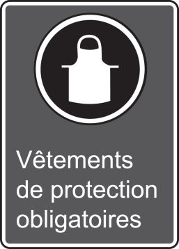 VÊTEMENTS DE PROTECTION OBLIGATOIRES W/GRAPHIC