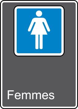 Safety Sign, Legend: FEMMES