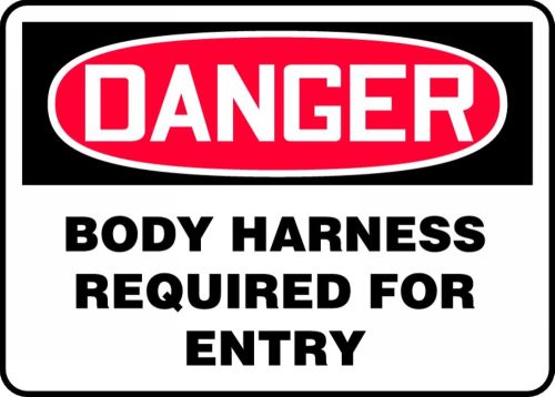BODY HARNESS REQUIRED FOR ENTRY