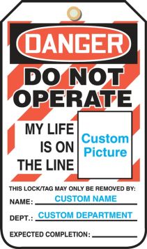 Safety Tag, Header: DANGER, Legend: SITETAGS®