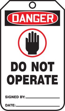 DO NOT OPERATE