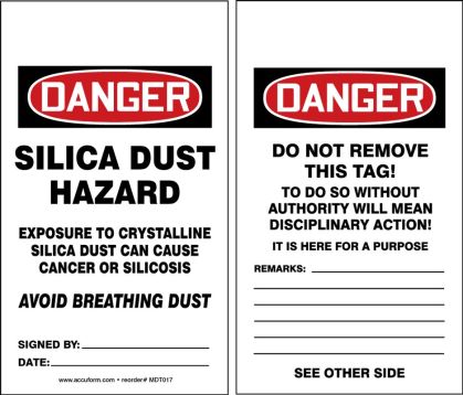 Silica Dust Hazard