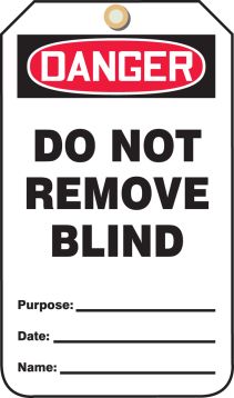 DANGER DO NOT REMOVE