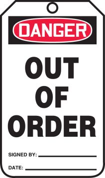 OUT OF ORDER
