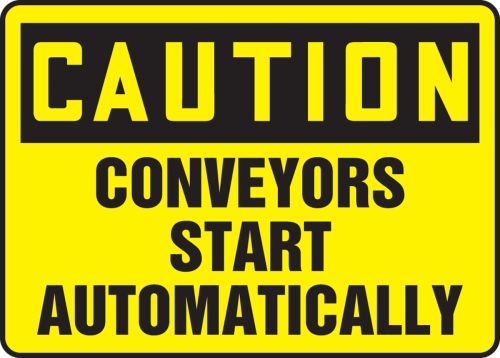 CONVEYORS START AUTOMATICALLY