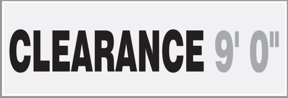 CLEARANCE ___' ___"