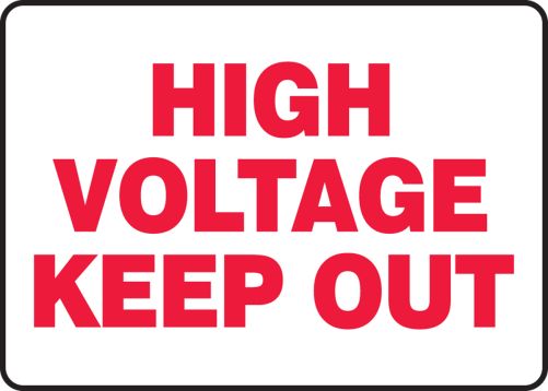 HIGH VOLTAGE KEEP OUT