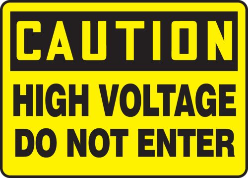 HIGH VOLTAGE DO NOT ENTER