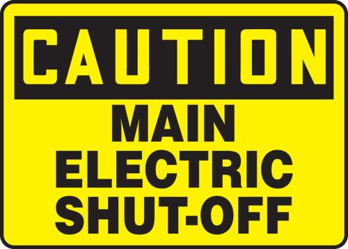 MAIN ELECTRIC SHUT-OFF